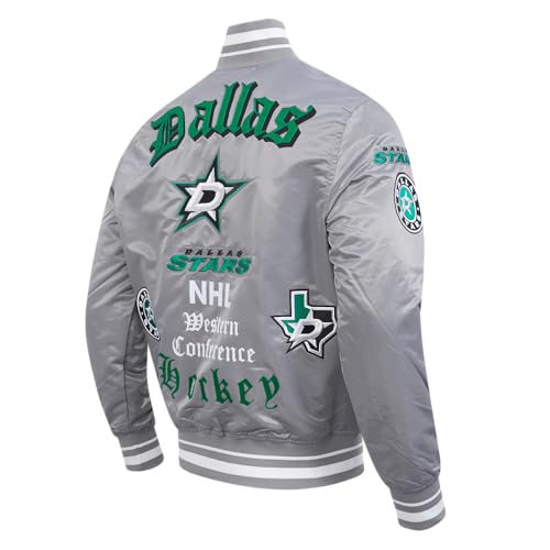 Image of Pro Standard Mens NHL Old English Satin Jacket