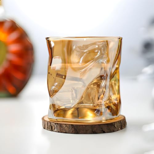 Image of bellemax 300ML Juice and Water Glass Stylish Crystal Highball Drinking Glasses, Medium Size Tumbler Glasses for Juice, Water, Milk, lassi, Cocktails and Sharbat (TR-03, 6 Count (Pack of 1))