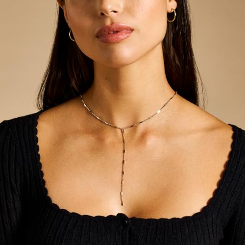 Image of Fossil Women's Ellis Toi Et Moi Gold-Tone Brass Station Necklace