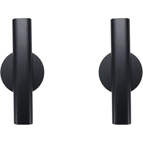 Chic Wall Decor: 6.3" Black Wall Mounted Vases for Indoor Botanical Beauty