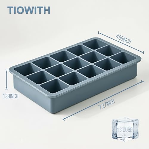 Set de 2 cubeteras de silicona para hielo con tapa miniatura 5