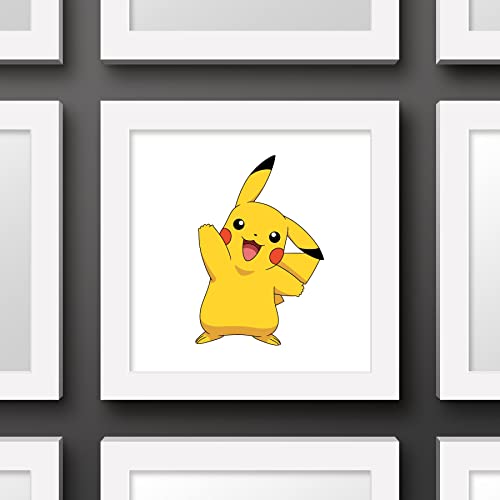 Gallery Pops Pokemon - Pikachu Waving Pose Wall Art, White Framed Version, 12'' x 12'' by Trends International - Used condition - Image 3