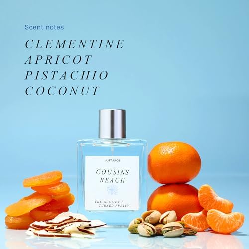 Just Juice - The Summer I Turned Pretty Cousins Beach - Beachy, Creamy Coconut and Vanilla Perfume for Women and Men - 0.3 oz - 2