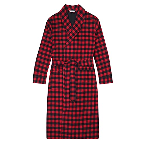 Mens 100% Cotton Flannel Robe