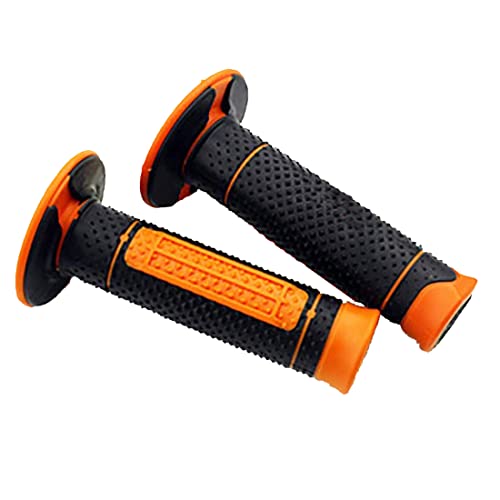 7/8 22mmオートバイハンドグリップハンドルラバーバージェルグリップオレンジ修正済みアクセサリーモトクロスfor