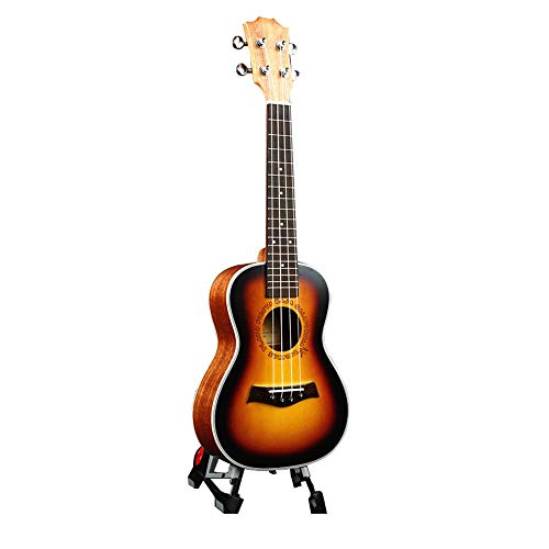 Ukulele Natürliche Sopran Tenor Konzert Massiver Mahagoni Top Holz 23 Zoll Ukulele ANFÄNGER String Tuner Studenten Berufliche Geeignet für Schulen und Anfänger ( Farbe : Natural , Size : 23inch ) Cover