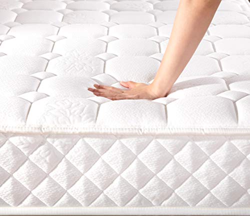 Best Price Mattress 8 Inch Tight Top Pocket Spring Mattress - Motion Isolation Individually Encased Pocket Springs, Comfort Foam Top, Certipur-Us Certified Foam, Queen, White #TOP3