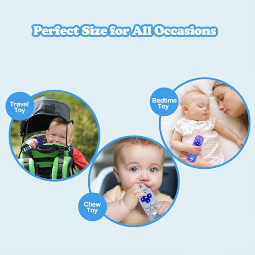 YAPROMO Silicone Baby Teething Toys, Remote Control Shape Teething Toys for Babies 0-12 Months, BPA Free Baby Teether Toys Relief Soothe Babies Gums, Chew Toys for Toddlers Infant