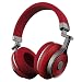 Bluedio T3 Extra Bass Bluetooth Headphones On Ear with Mic, 57mm Driver Folding Wireless Headset, Wired and Wireless Headphones for Cell Phone/TV/PC Gift (Red)