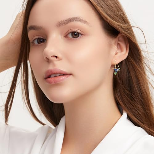 14k Soild Gold Dangle Earrings For Women, Dangling Drop Earrings Gifts For Girls Christmas Gift 6