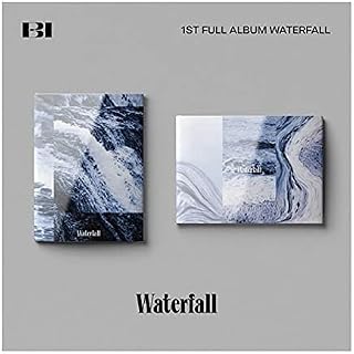 iKON B.I Waterfall 1st Full Album Random Version CD+1p Folding Poster On Pack+96p PhotoBook+3p Postcard+1p Selfie PhotoCard+1p Sticker+1p Secret Letter+Message PhotoCard Set+Tracking