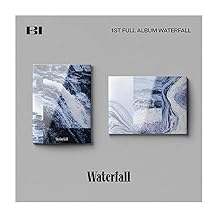 iKON B.I Waterfall 1st Full Album Random Version CD+1p Folding Poster On Pack+96p PhotoBook+3p Postcard+1p Selfie PhotoCard+1p Sticker+1p Secret Letter+Message PhotoCard Set+Tracking