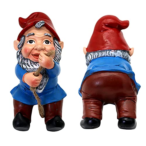 Climbing Gnomes Sculpture Outdoor Garden Yard Art, Funy Resin Gnomes Tree Hugger Decor, Whimsical Tree Ornaments For Home Patio Yard Lawn #TOP1