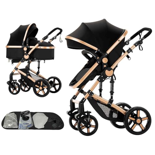 Veitoalioy 2 in 1 Baby Stroller, One Click Folding