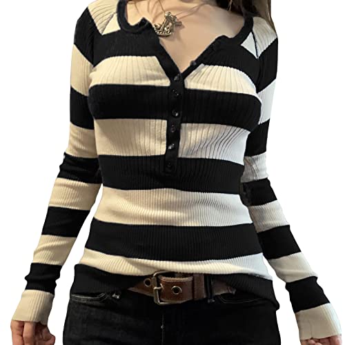 Image of Grunge Clothes for Women Y2K Tops Long Sleeve Fairy Grunge Aesthetic Shirts Teen Girls Vintage Graphic Tees Fall