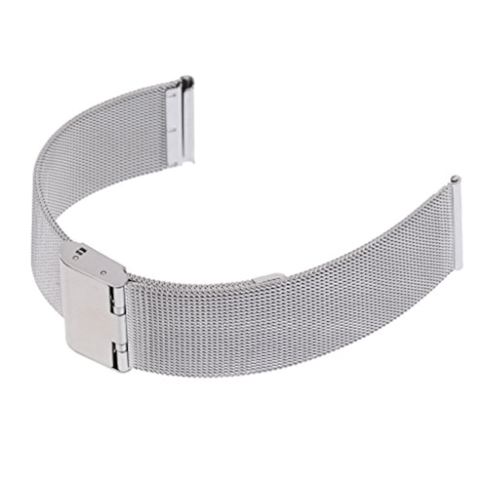 Silver Mesh Stainless Steel Bracelet Wristwatch Band Strap