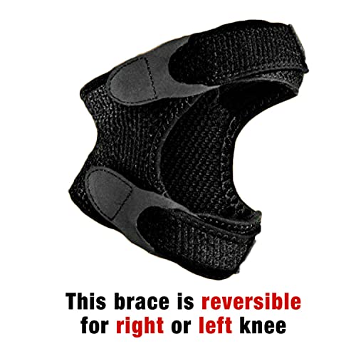 Ace Brand Dual Strap Knee Support, Adjustable, Black, 1/Pack #TOP5