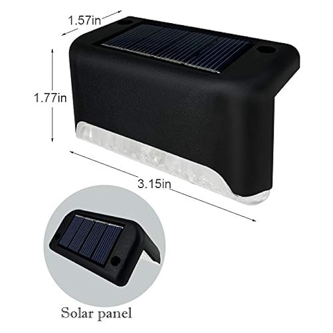 16 Pack Solar Deck Lights,The LED Lights for Outdoor, Waterproof Solar LED Lights for Deck, Step, Railing, Wall, Patio, Garden, Stair, Yard and Driveway Path (Cool White)