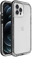 LifeProof Next Series Case for iPhone 12 Pro Max - Black Crystal (Clear/Black)