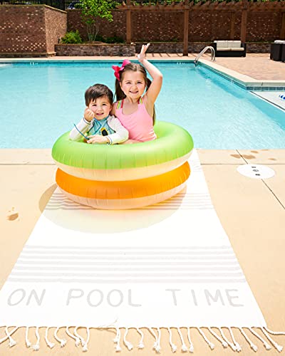 Mud Pie Girls' Pink Crochet Flower Swimsuit4