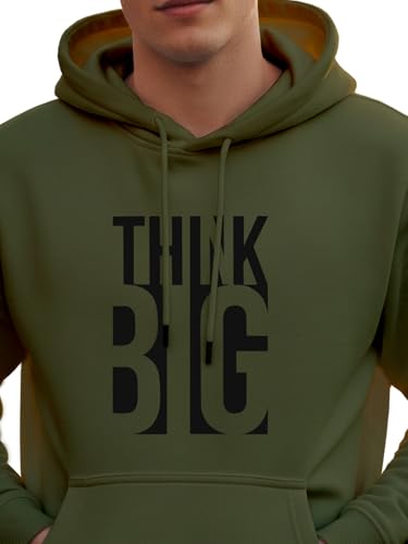 Image of XENOVAURBAN Hoodie for Men /Women | Unisex fit Cotton Fleece Hooded Sweatshirt - THINKB1