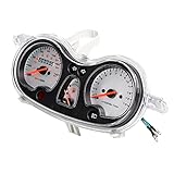 Minho Motorcycle Hunter Phantom Speedometer 50cc-150cc-1093 for Jonway Gauge Assembly GY6 4-Stroke Chinese Scooter Moped ROKETA Tank JCL Peace BAOTIAN BMS SUNL ZNEN