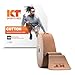 KT Tape Original Cotton Elastic Kinesiology Theraeputic Tape, 150 Precut 10 Inch Strips, Beige