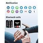GRV Smart Watch for iOS and Android Phones (Answer/Make Calls), Watches for Men Women IP68 Waterproof Smartwatch Fitness Tracker Watch with Heart Rate/Sleep Monitor Steps Calories Counter (Black) - Image 2