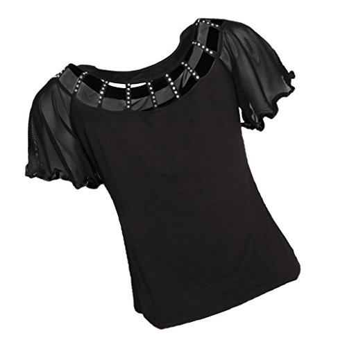 Generic Dança de Salão Dança Moderna Dança Quadrada Roupa para Prática de Dança Quadrada Preta L