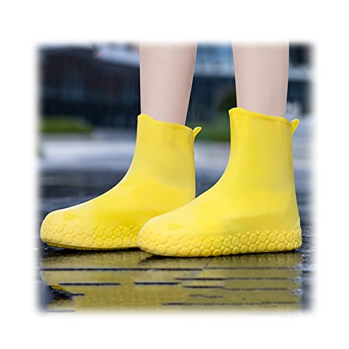 YXYECEIPENO Cubierta De Zapato De Silicona Impermeable De Tubo Medio Funda for Botas De Lluvia Reutilizable, Antideslizante, Apto for Niños Y Adultos. Evita Que Se Ensucien Tus Preciados Zapatos Cover
