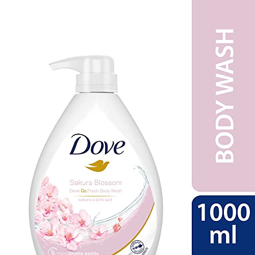 Image of Dove Exfoliating Body Polish Scrub, 298g & Dove Refreshing Sakura Blossom Body Wash with Himalaya Pink Salt Pump Bottle, 1L