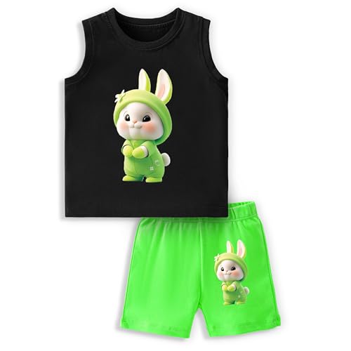 Image of TS LAVI TAVI Baby Cotton Clothing Set | Sleeveless T-Shirt & Shorts Combo | Summer Wear for Boys & Girls | Soft Breathable Fabric | Multicolor Pack of 3