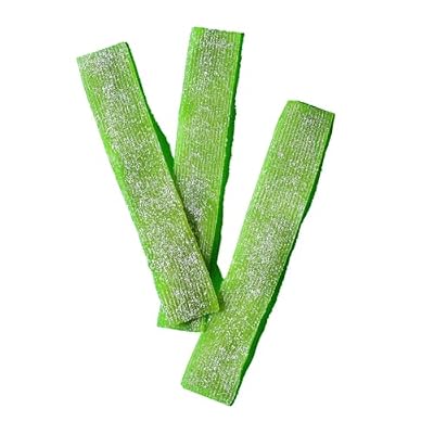 Joyride Sweets Sour Green Apple Candy Strips, 3.5oz, Sour Gummy Candy, Gummy Strips, 80% Less Sugar, Plant Based Candy