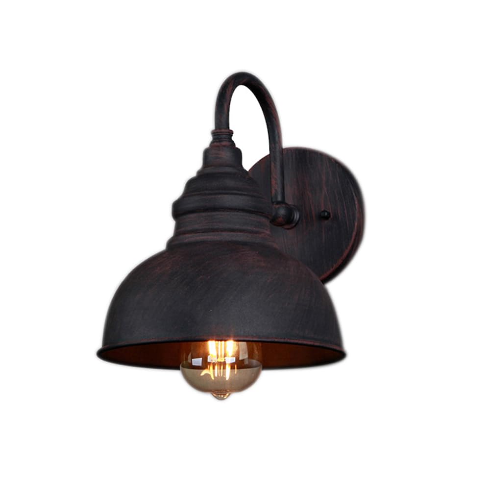 HUAYUSEDF E26/E27 Gooseneck Vintage Outdoor Wall Lamp, Rust-Proof Iron Sconces, Amen Waterproof Mount Light Fixtures, for Door Head, External Terrace