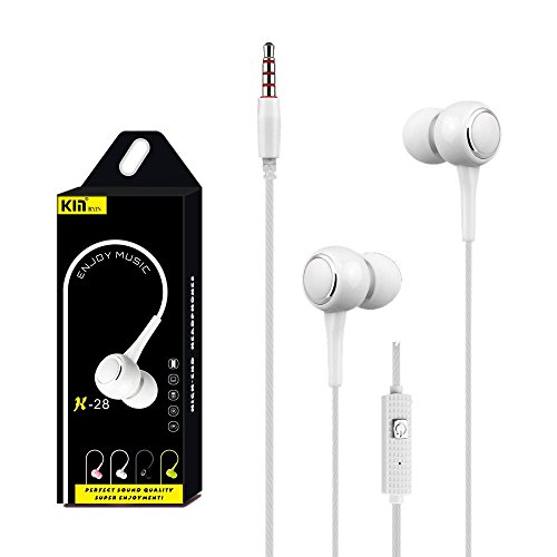 OHQ Auriculares EstéReo Intrauditivos De 3,5 Mm para Auriculares Universales MicróFono para TeléFono Celular Auricular Bluetooth Cargador Linea De Datos