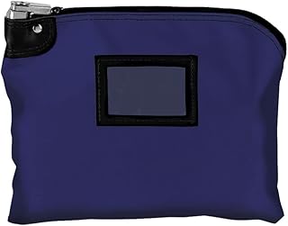 BankSupplies Locking Deposit Bag Laminated Nylon Royal Blue 15 x 11 2 Keys Included HIPAA Compliant Puncture Resistant