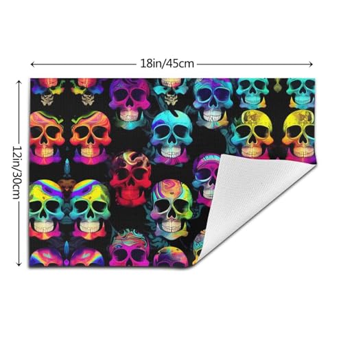 Sets de table tête de mort HYTTER faciles à nettoyer