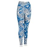 Officially Licensed Zubaz Women's NFL NFL Women's Swirl Leggings, Detroit Lions, Size Small