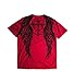 Affliction Men's Core Graphic T-Shirt, Short Sleeve Crew Neck Y2K (US, Alpha, Small, Regular, Regular, Dirty Red (Death Eyes))