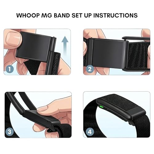 Image of Set of 2 Superknit Band Compatible With Whoop MG, Soft, Breathable, All-Day Comfort Strap For Gym, Sleep & Daily Wear, Wristband Suitable For Men & Women