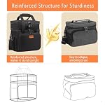 GLENKEY Expandable Lunch Box Insulated Leakproof Cooler Bag Work Outdoor - Image 4