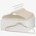 Home-it Premium Velvet Hangers 50 Pack - Ivory Suit Hangers Non Slip - Heavy Duty Clothes Hangers for Closet, Jacket, Shirt, Pants and Suit, Hook Swivel 360 - Ultra Thin