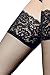 VENEZIANA AR BEAUTIFUL Thigh High Stockings Color: Nero - Black Size: 3/4 (Large/X-Large)