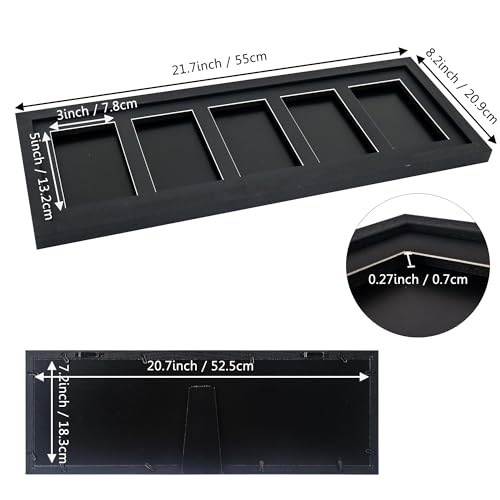 Image of FramePro PSA Graded Card Display Frame, Wall Mount Baseball Trading Card Display Case ONLY fit for PSA Slabs, Display for Basketball Football Hockey Pokemon MTG Yugioh Cards 5 PSA