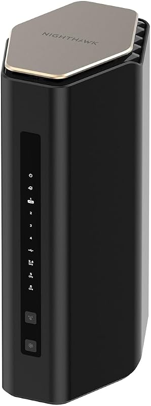 NETGEAR Nighthawk Tri-Band WiFi 7 Router (RS600) - Security Features, BE18000 Wireless Speed (up to 18Gbps) – 10 Gig Internet Port - Covers up to 3,300 sq. ft., 150 Devices (Renewed)