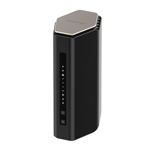 NETGEAR Nighthawk Tri-Band WiFi 7 Router (RS600) - Security Features, BE18000 Wireless Speed (up to 18 Gbps), 10 Gig Internet Port, Covers up to 250 sq. m., 150 Devices