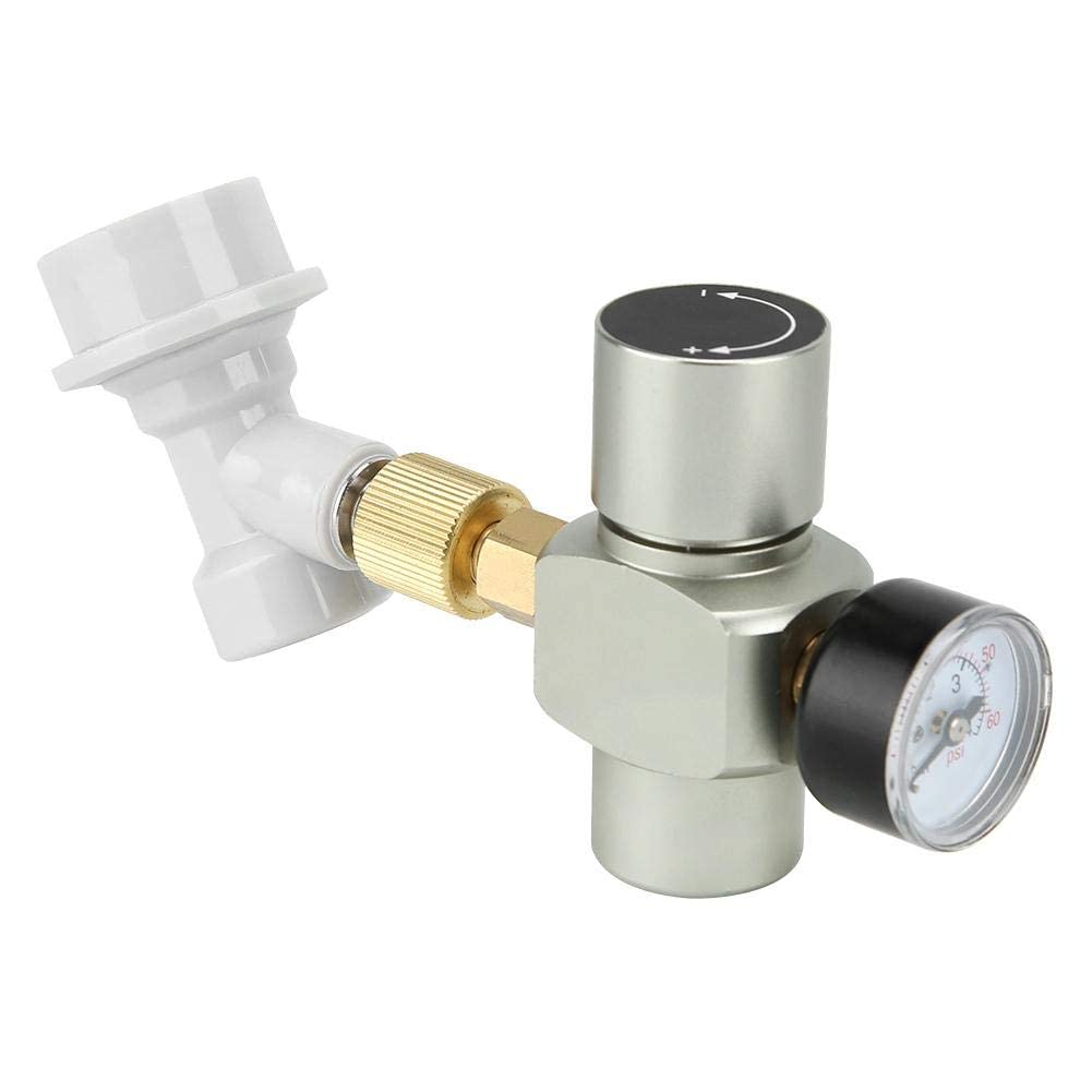 Keg Mini régulateur de CO2 régulateur de bière avec soupape de surpression manuelle de sécurité 0-60 PSI pression de travail