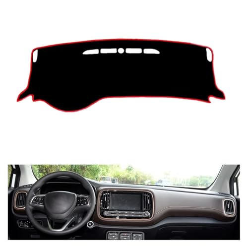 Alfombras accesorios para GAC Trumpchi GS3 2017 cubiertastablero coche conducción izquierda negra