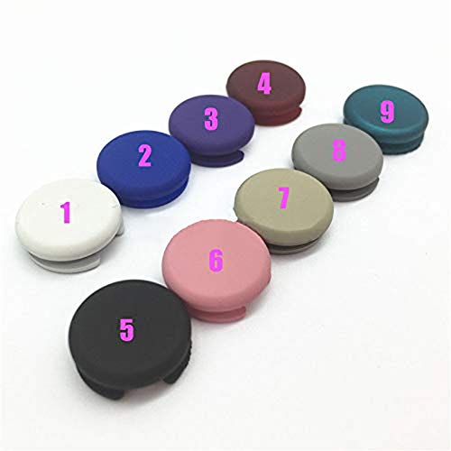 Replacement 3D Analog Thumb Stick Grip Joystick Cap Cover Rocker Button for 3DS 3DSXL New 3DS New 3DS XL LL (Black #5) - Thumbnail 3