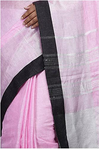 INDIA SILK PWCS LTD pink pure silk saree – image 4